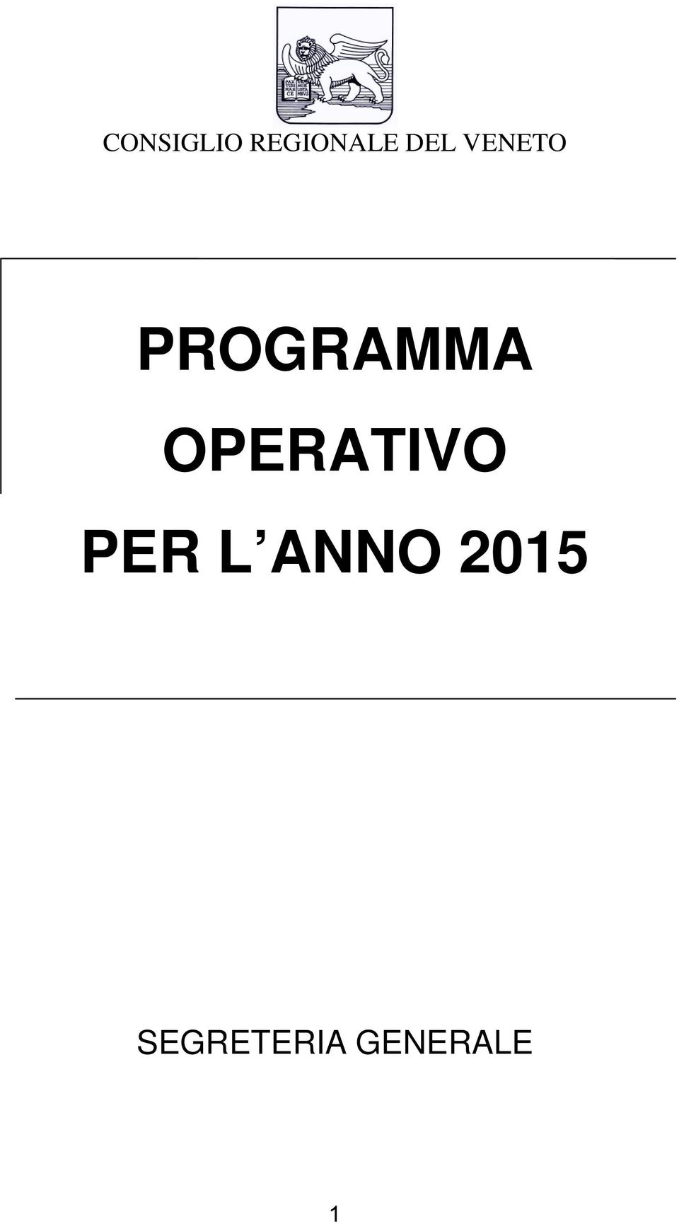 VENETO PROGRAMMA