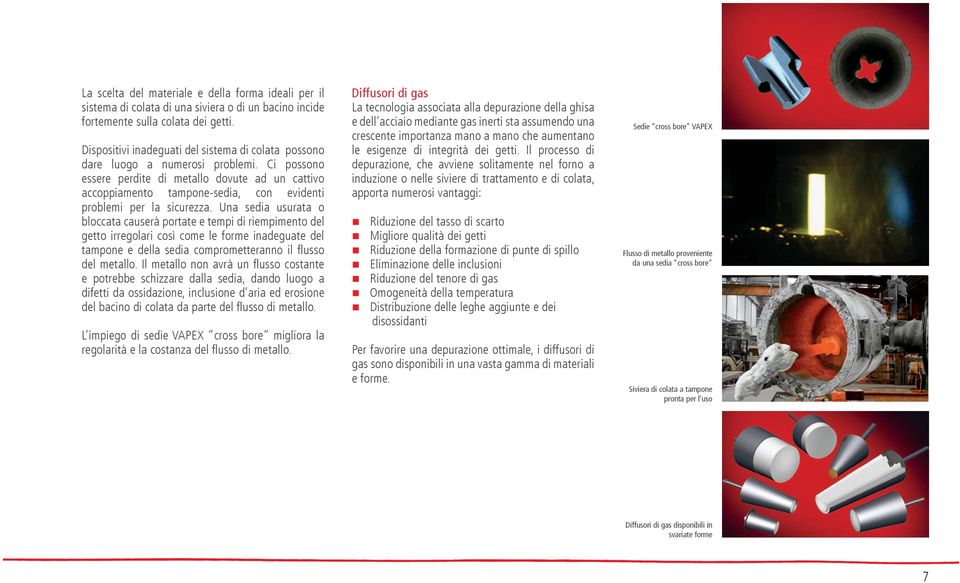 Ci possono essere perdite di metallo dovute ad un cattivo accoppiamento tampone-sedia, con evidenti problemi per la sicurezza.