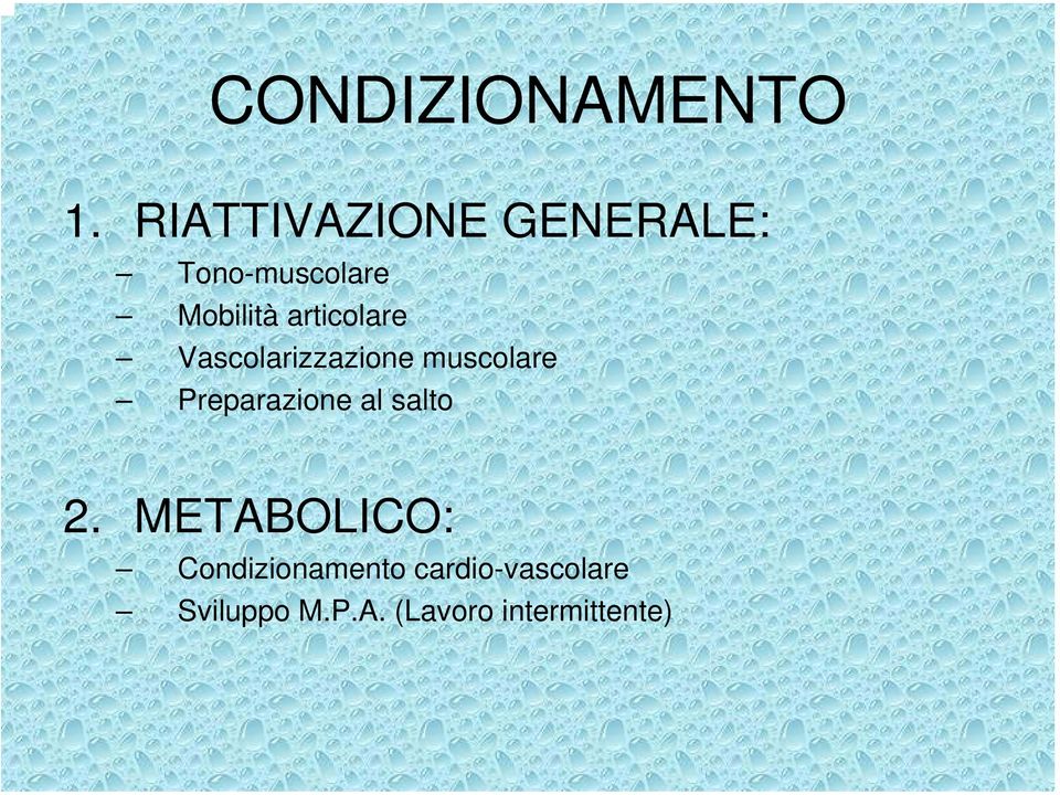 articolare Vascolarizzazione muscolare Preparazione