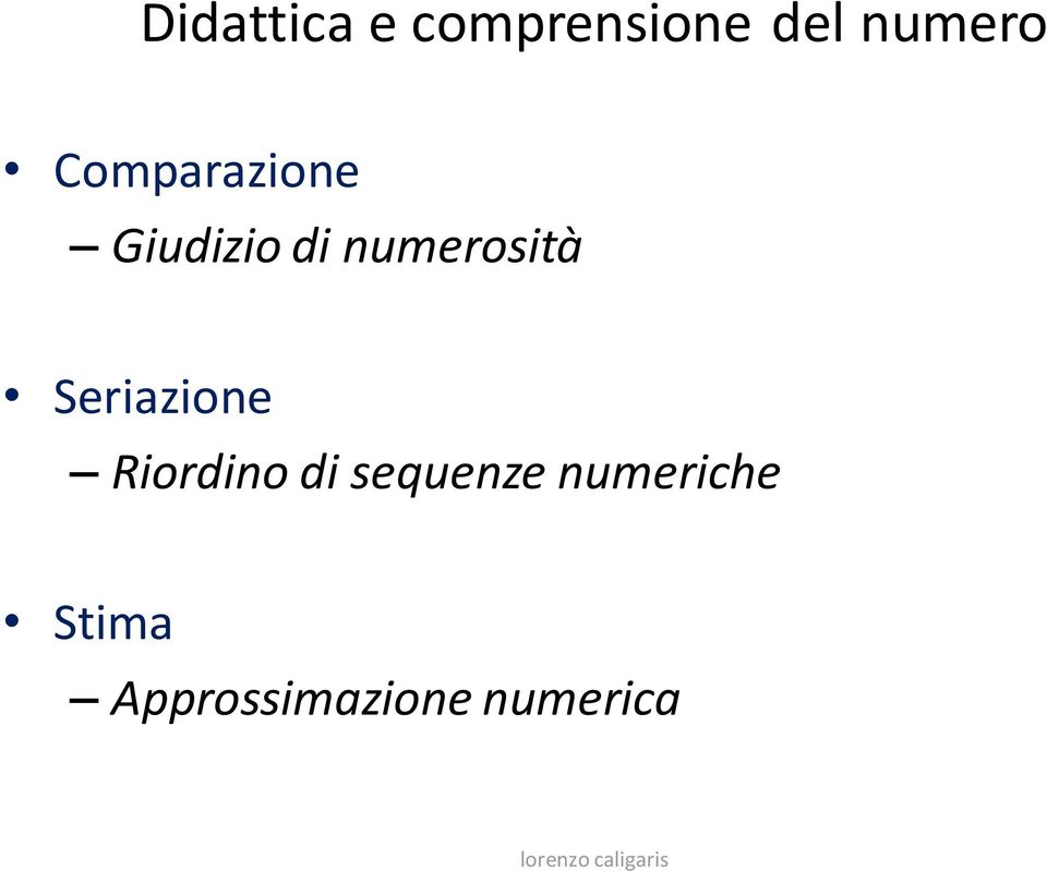 Seriazione Riordino di sequenze