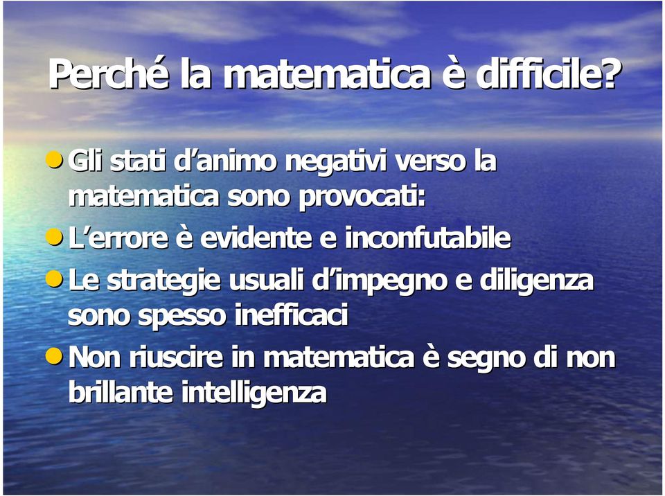 errore è evidente e inconfutabile Le strategie usuali d impegno e