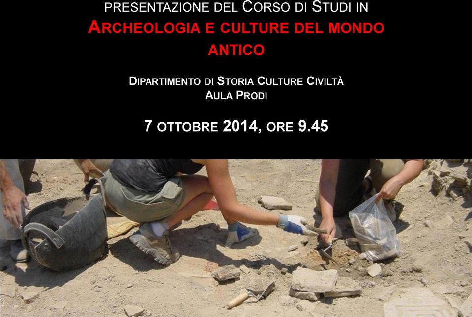 ANTICO DIPARTIMENTO DI STORIA CULTURE