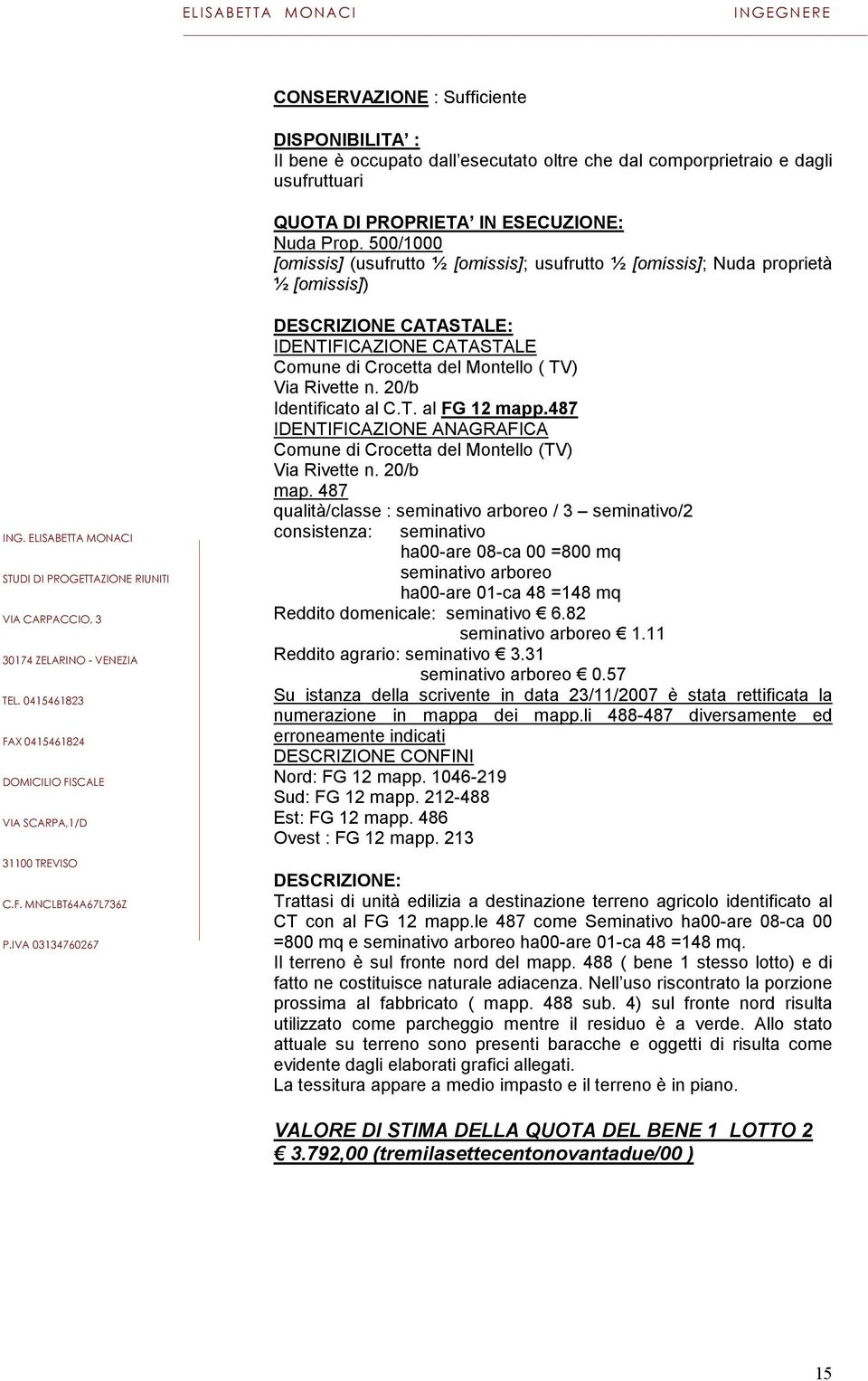 487 IDENTIFICAZIONE ANAGRAFICA Comune di Crocetta del Montello (TV) map.