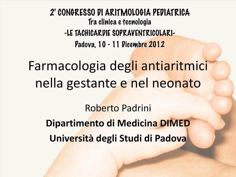 Roberto Padrini Dipartimento di