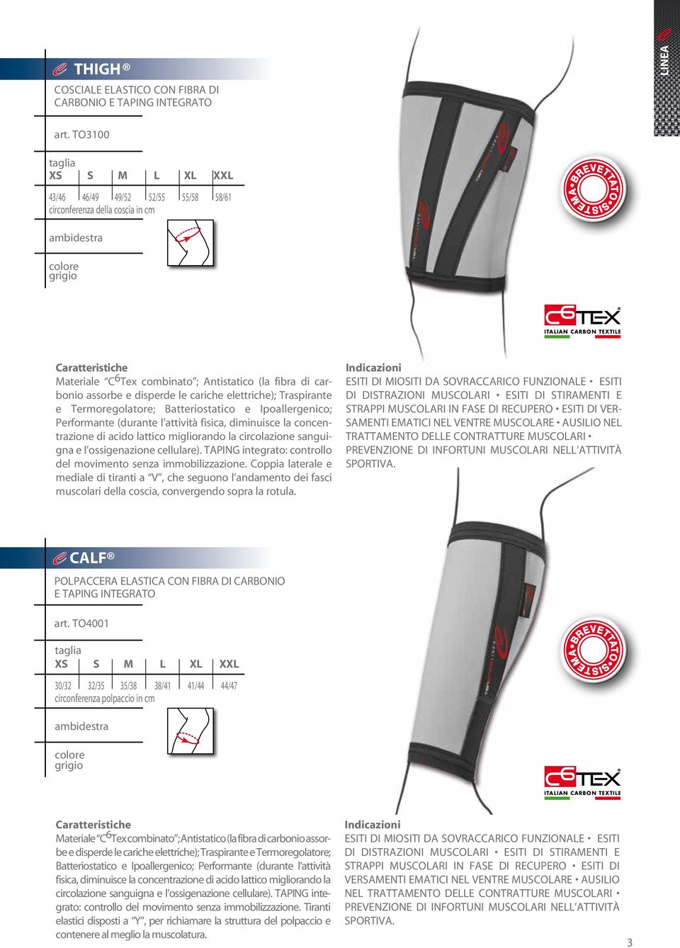 assorbe e disperde le cariche elettriche); Traspirante e Termoregolatore; Batteriostatico e Ipoallergenico; Performante (durante l attività fisica, diminuisce la concentrazione di acido lattico