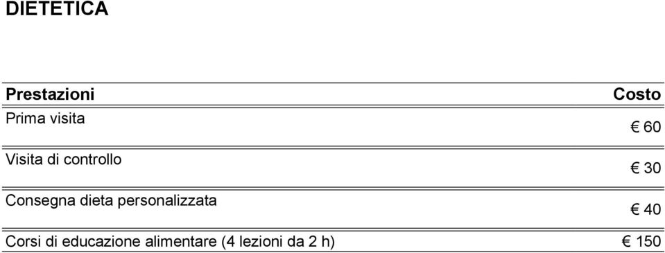 personalizzata 30 40 Corsi di