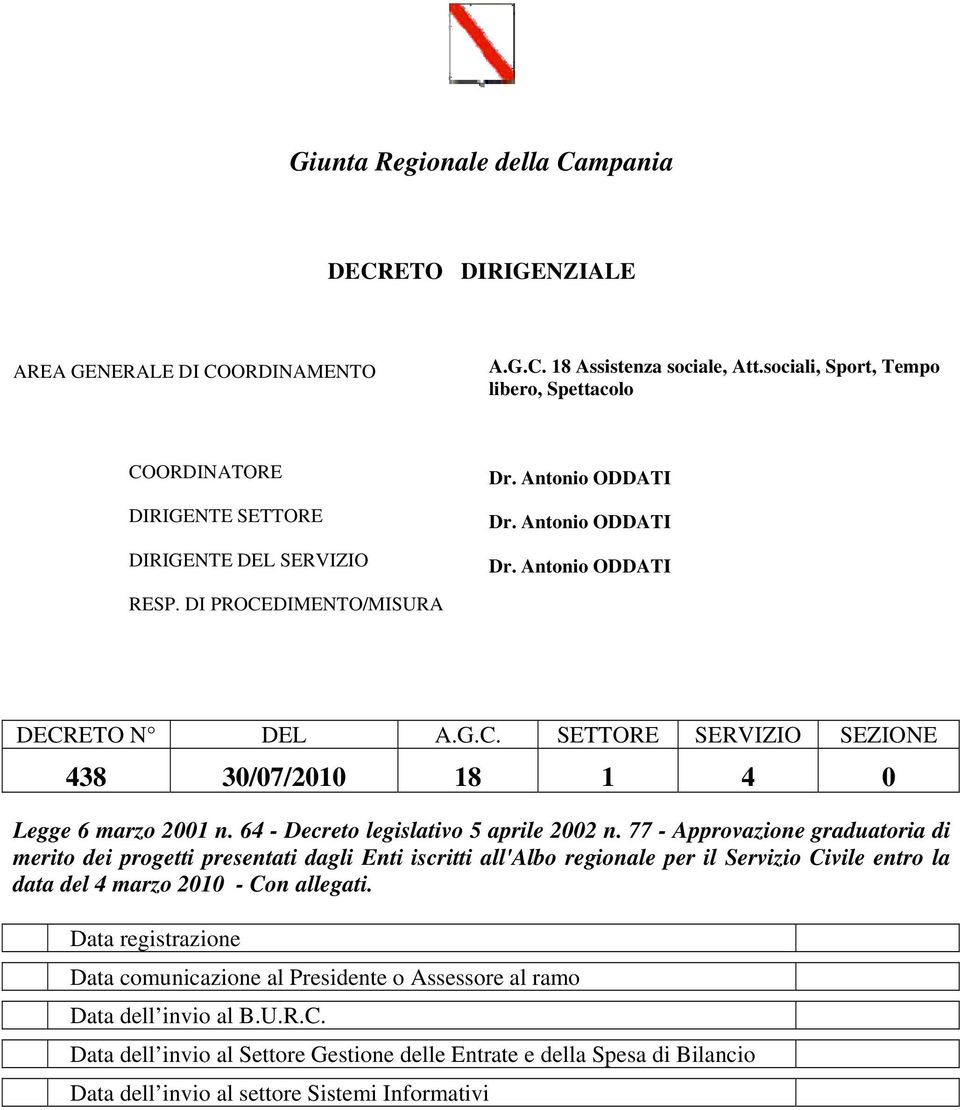 64 - Decreto legislativo 5 aprile 2002 n.