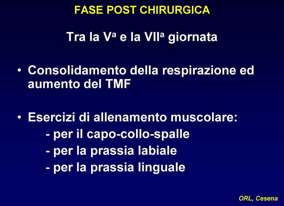 Esercizi di allenamento muscolare: - per il