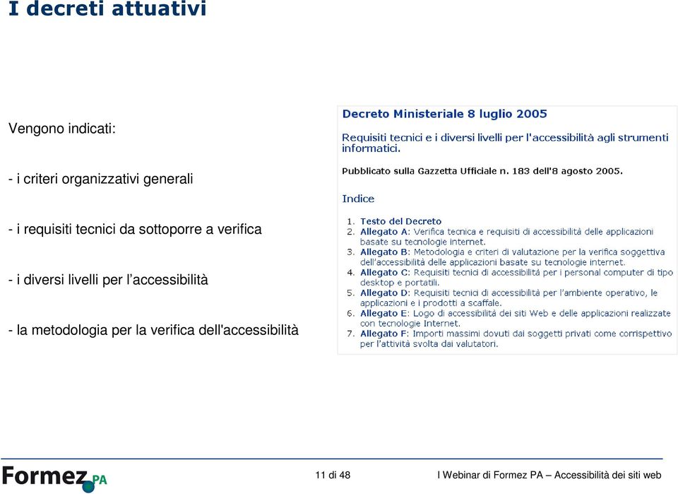 sottoporre a verifica - i diversi livelli per l