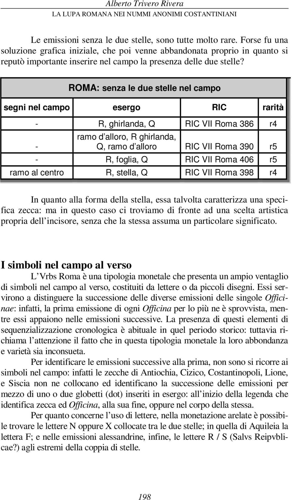 ROMA: senza le due stelle nel campo segni nel campo esergo RIC rarità - R, ghirlanda, Q RIC VII Roma 386 r4 - ramo d alloro, R ghirlanda, Q, ramo d alloro RIC VII Roma 390 r5 - R, foglia, Q RIC VII