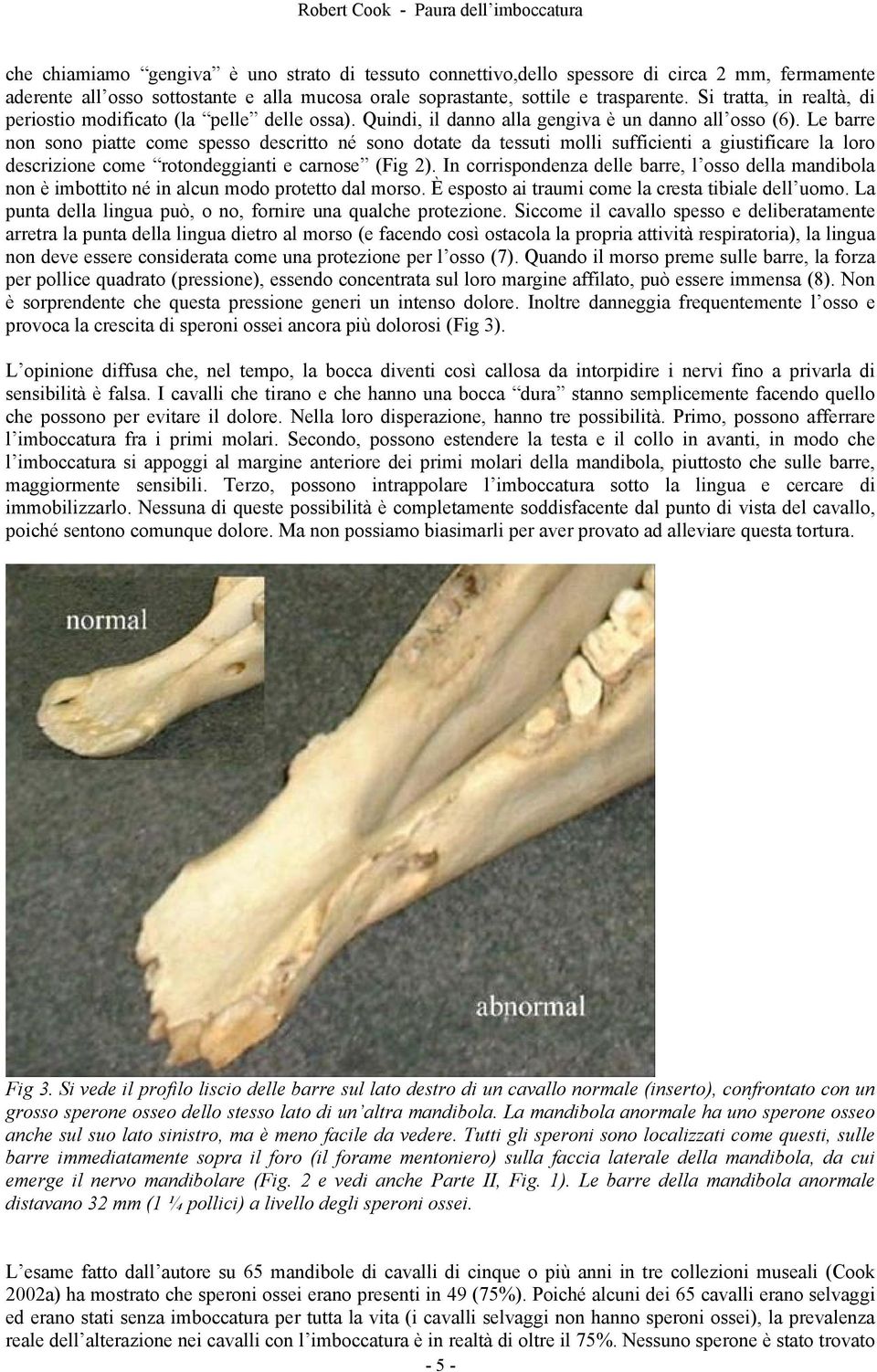 Le barre non sono piatte come spesso descritto né sono dotate da tessuti molli sufficienti a giustificare la loro descrizione come rotondeggianti e carnose (Fig 2).