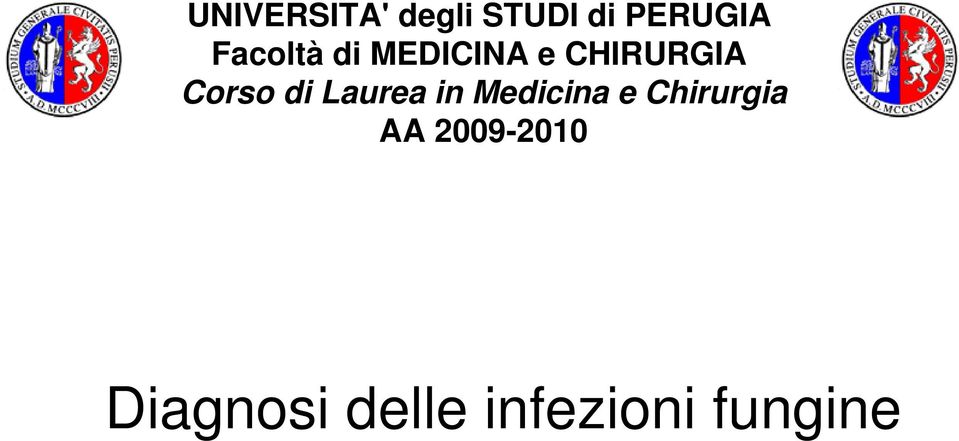 di Laurea in Medicina e Chirurgia AA