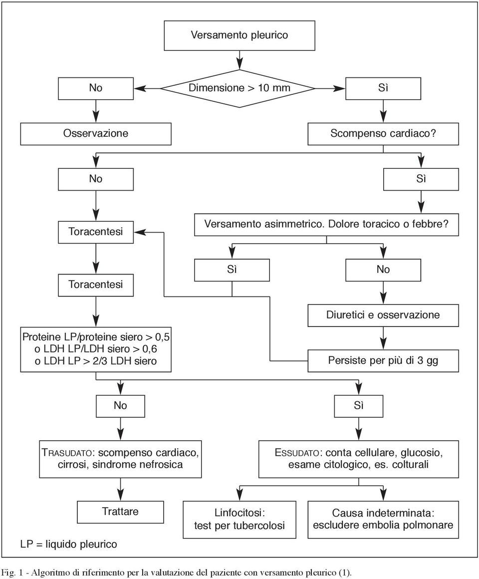 TRASUDATO: scompenso cardiaco, cirrosi, sindrome nefrosica ESSUDATO: conta cellulare, glucosio, esame citologico, es.