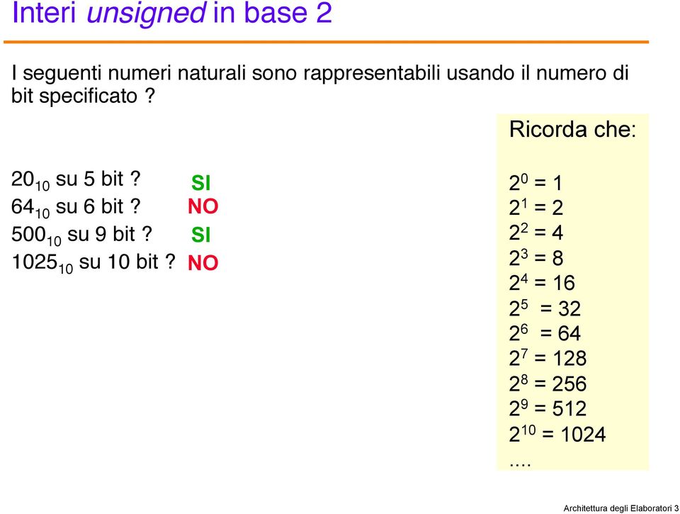 " NO 500 10 su 9 bit? " SI 1025 10 su 10 bit?