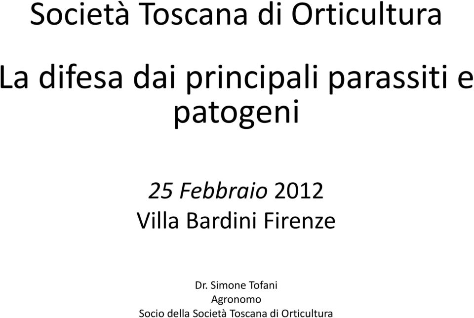 2012 Villa Bardini Firenze Dr.