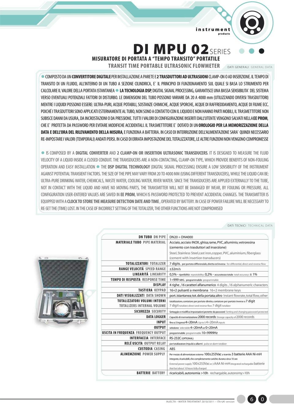 IL TEMPO DI TRANSITO DI UN FLUIDO, ALL INTERNO DI UN TUBO A SEZIONE CILINDRICA, E` IL PRINCIPIO DI FUNZIONAMENTO SUL QUALE SI BASA LO STRUMENTO PER CALCOLARE IL VALORE DELLA PORTATA ISTANTANEA LA