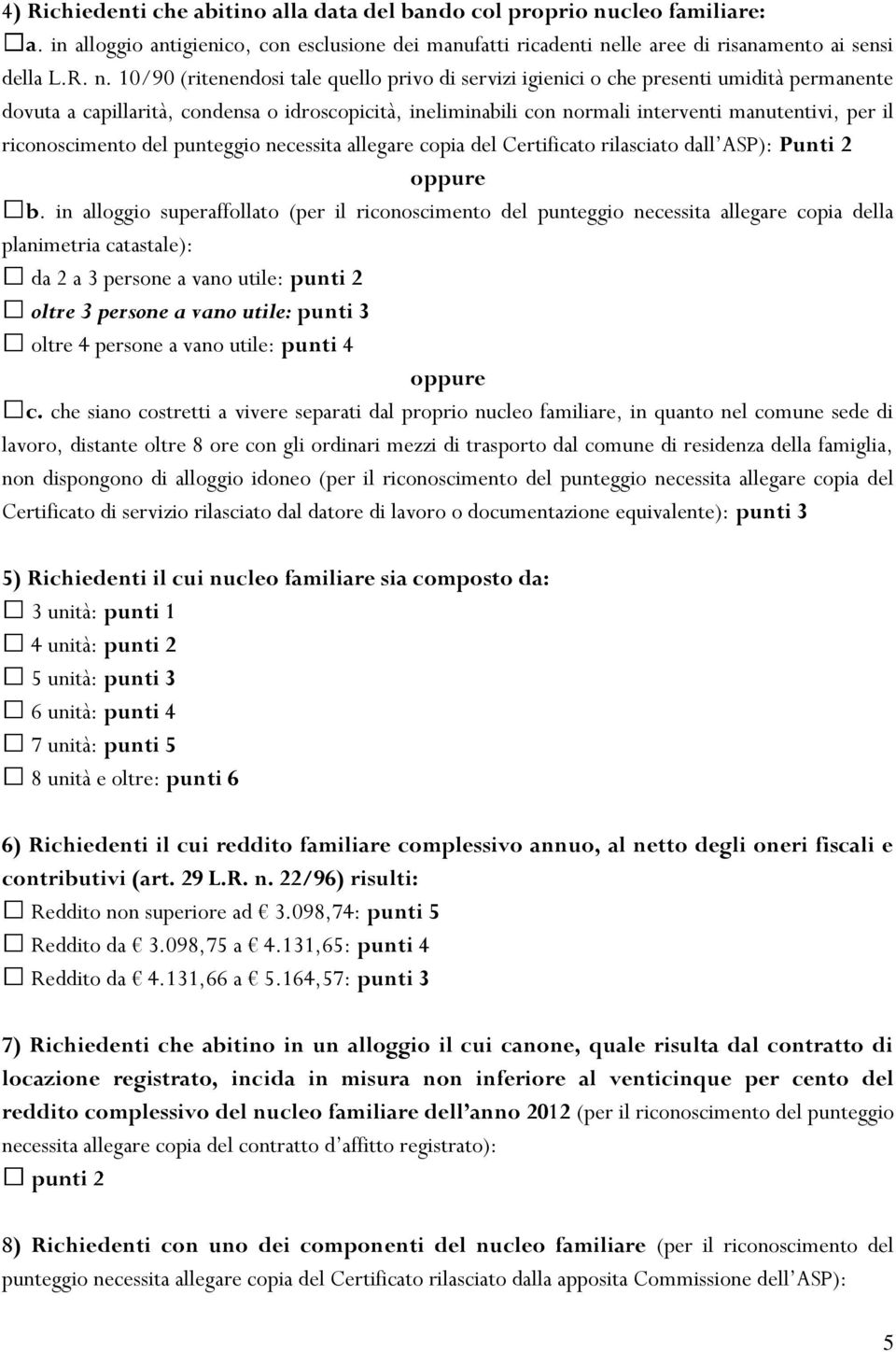 lle aree di risanamento ai sensi della L.R. n.