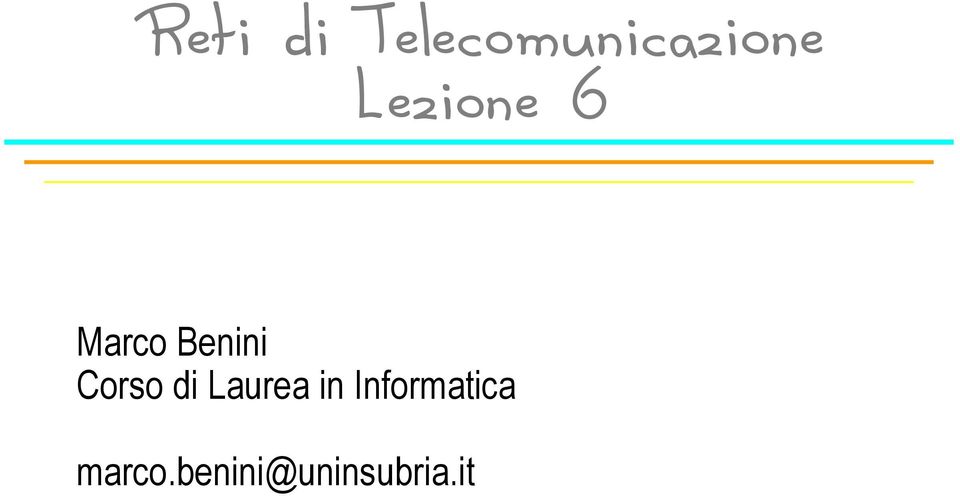 Corso di Laurea in