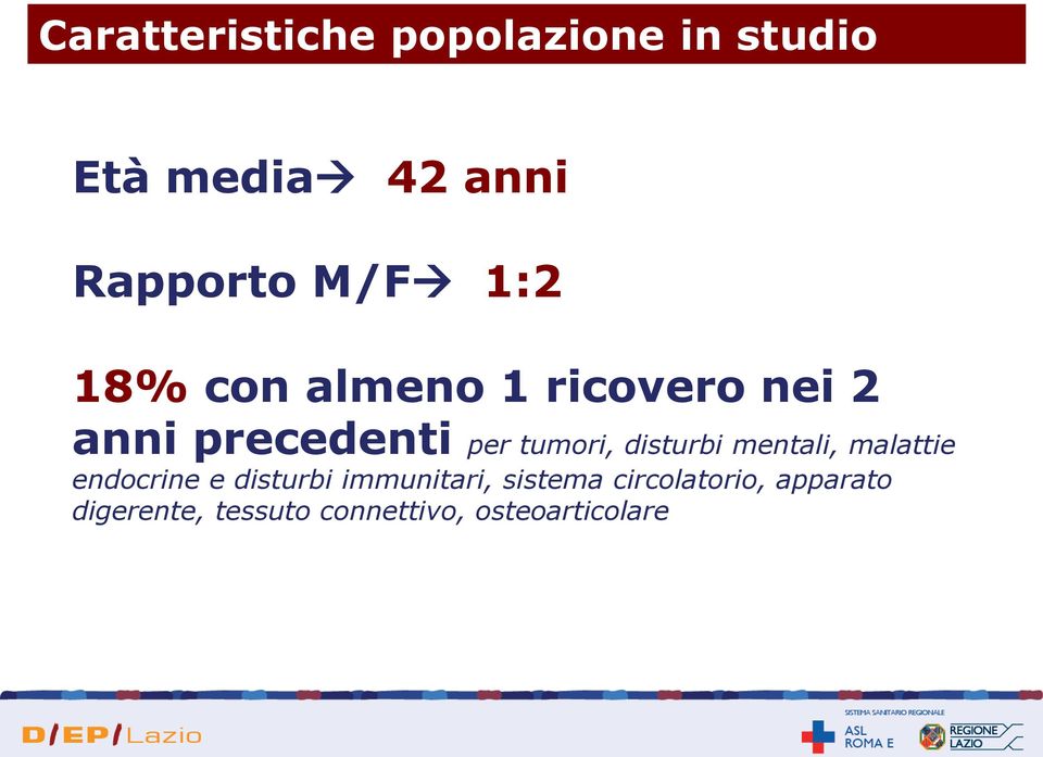 disturbi mentali, malattie endocrine e disturbi immunitari, sistema