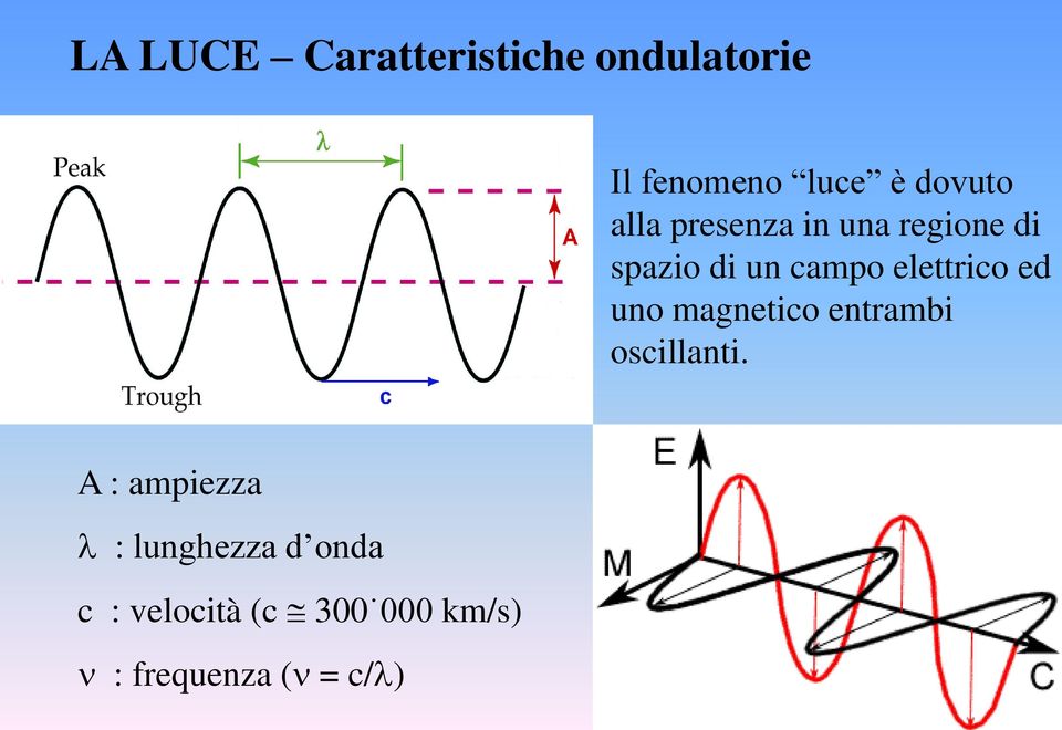 elettrico ed uno magnetico entrambi oscillanti.