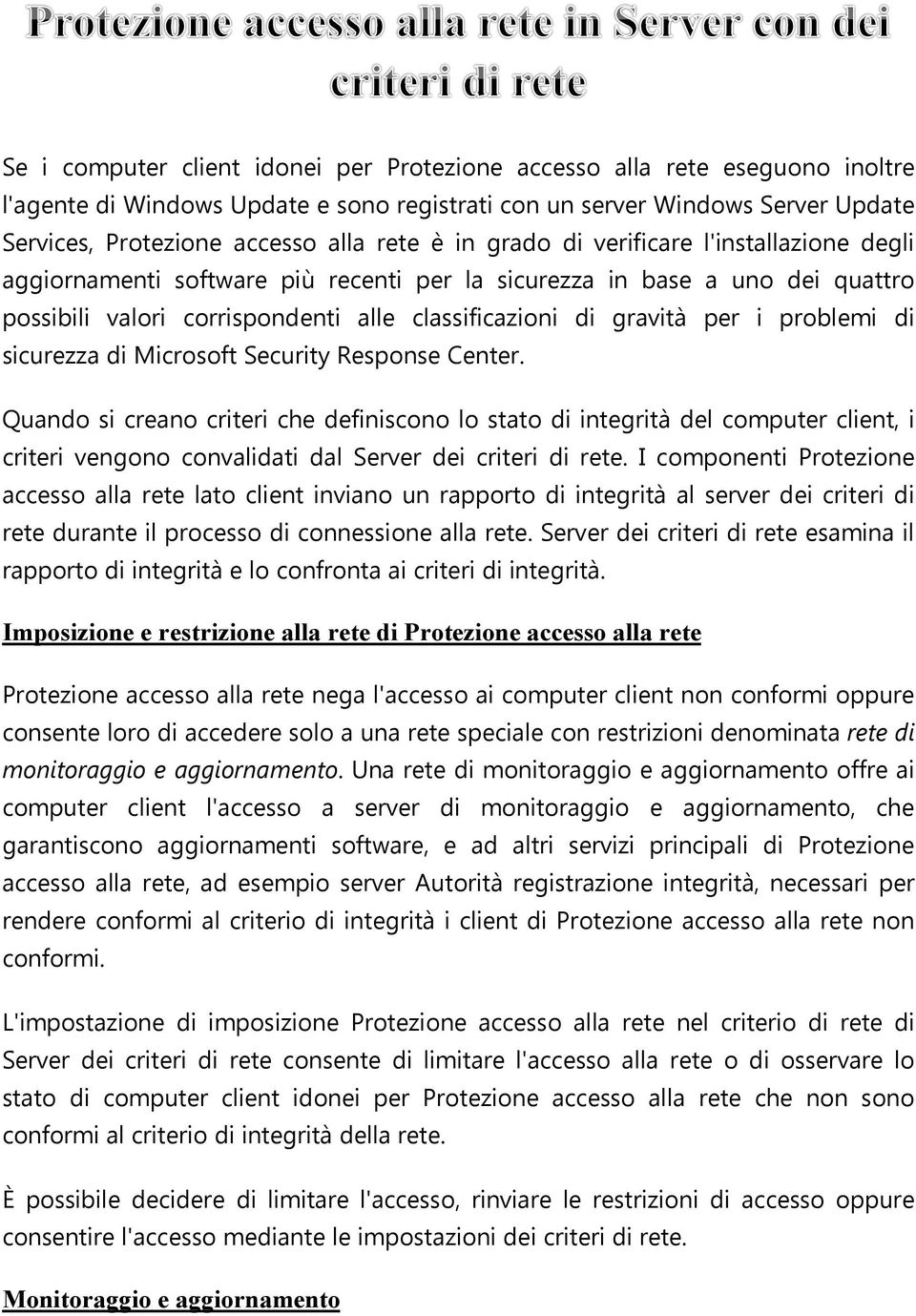 problemi di sicurezza di Microsoft Security Response Center.