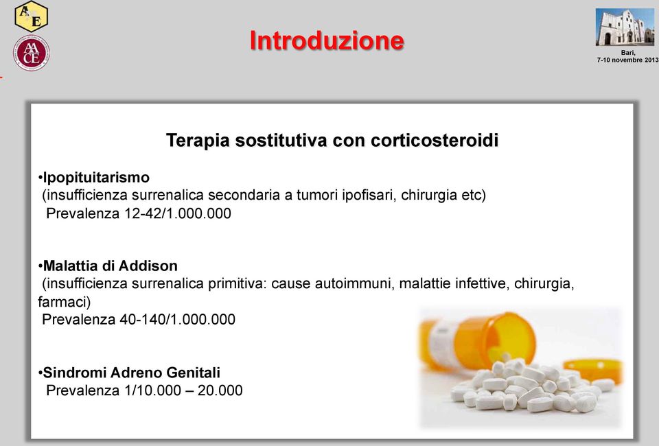 000 Malattia di Addison (insufficienza surrenalica primitiva: cause autoimmuni, malattie