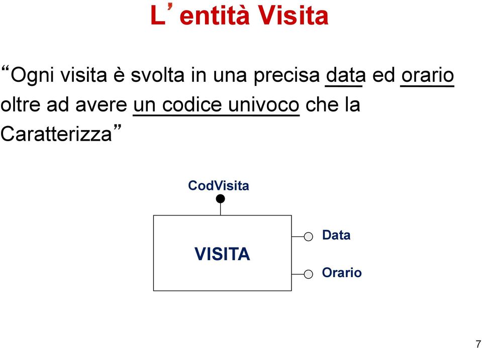 ad avere un codice univoco che la