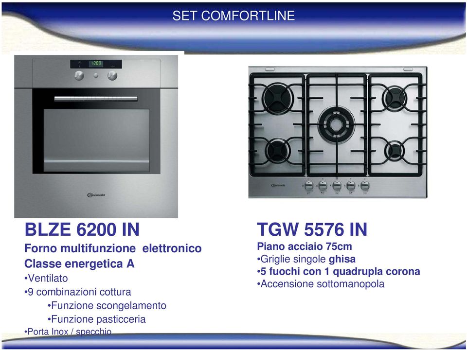 Funzione pasticceria Porta Inox / specchio TGW 5576 IN Piano acciaio