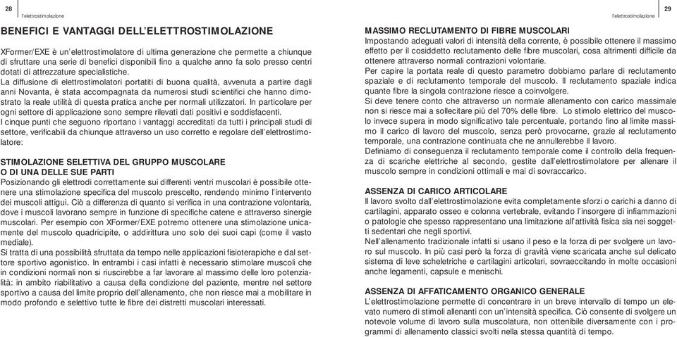 La diffusione di elettrostimolatori portatiti di buona qualità, avvenuta a partire dagli anni Novanta, è stata accompagnata da numerosi studi scientifici che hanno dimostrato la reale utilità di