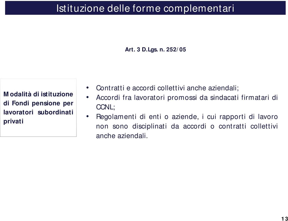 accordi collettivi anche aziendali; Accordi fra lavoratori promossi da sindacati firmatari di