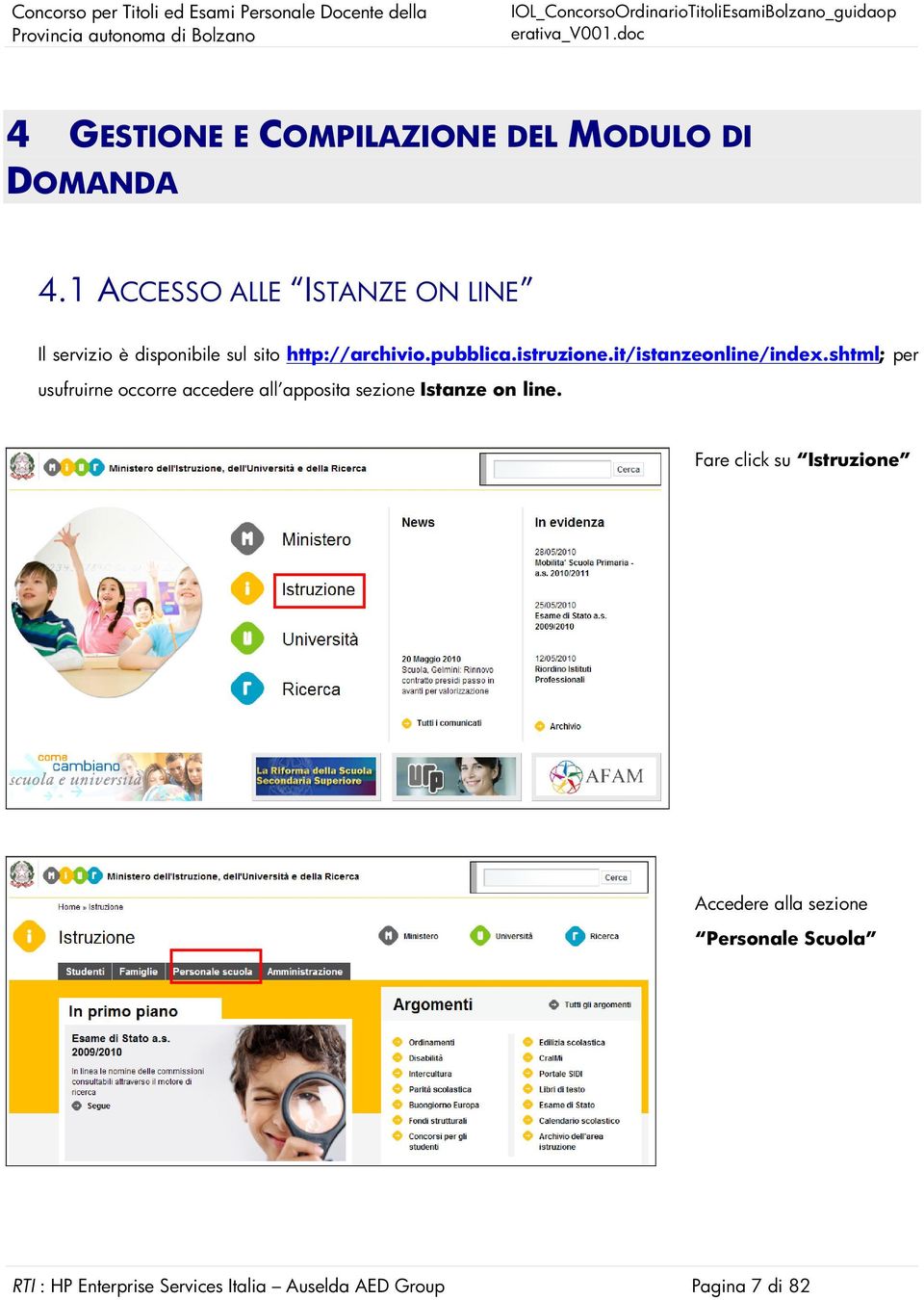 istruzione.it/istanzeonline/index.