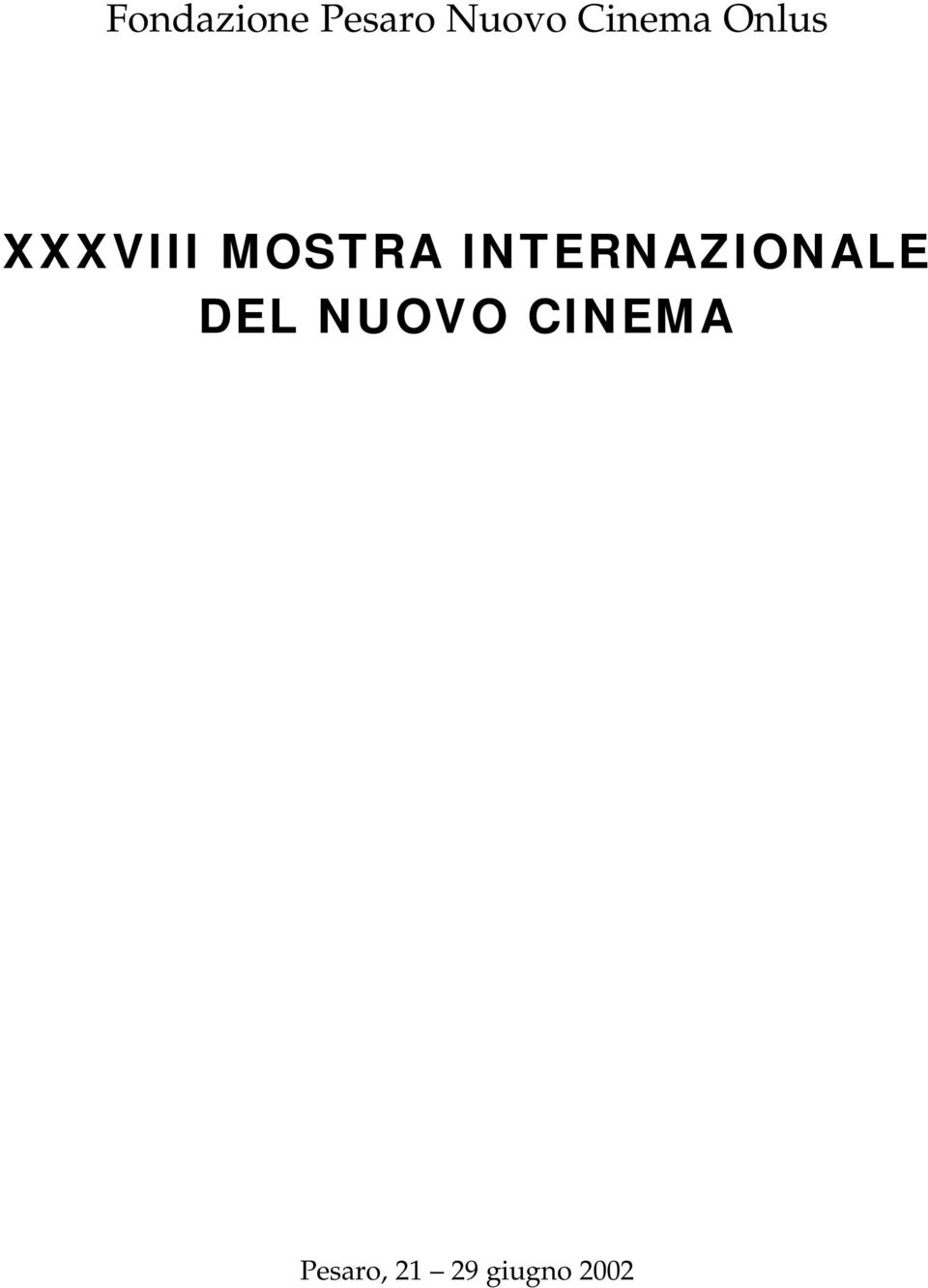 INTERNAZIONALE DEL NUOVO