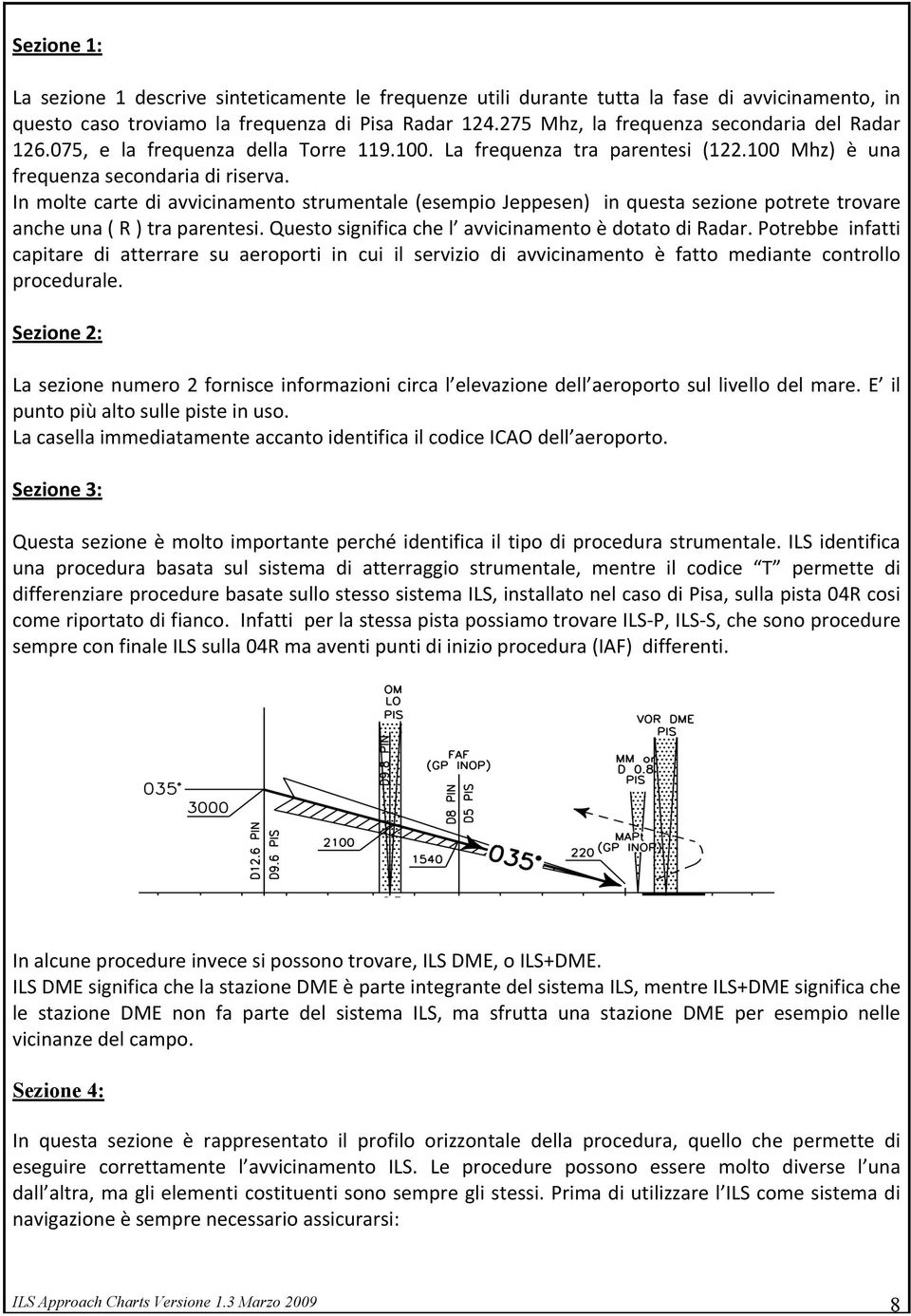 Inmoltecartediavvicinamentostrumentale(esempioJeppesen)inquestasezionepotretetrovare ancheuna(r)traparentesi.questosignificachel avvicinamentoèdotatodiradar.