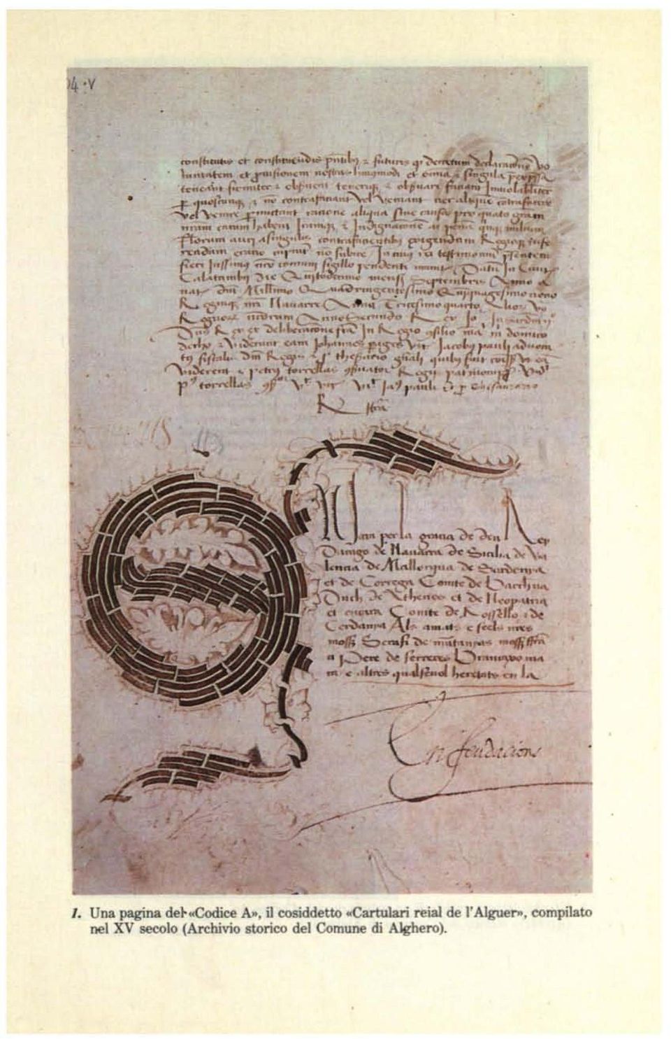 l'alguer>t, oompilato nel XV secolo