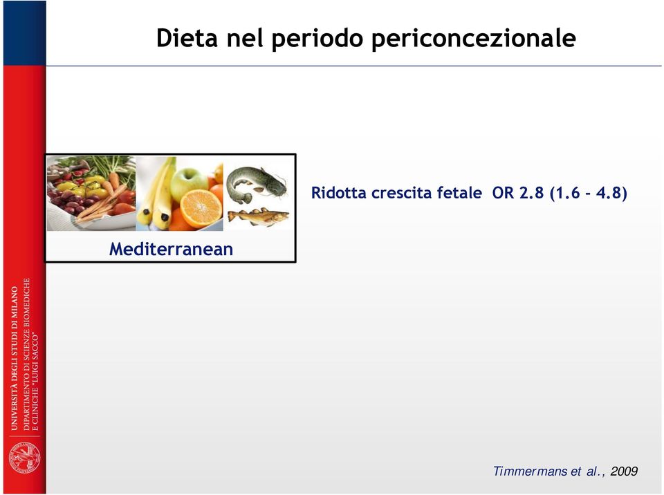 crescita fetale OR 2.8 (1.