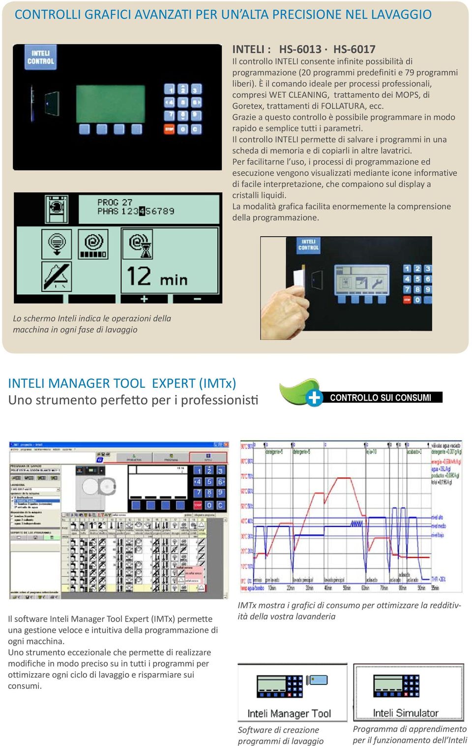 Grazie a questo controllo è possibile programmare in modo rapido e semplice tutti i parametri.