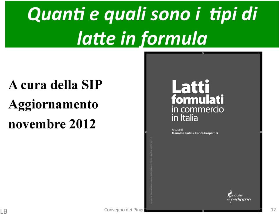 SIP Aggiornamento novembre 2012