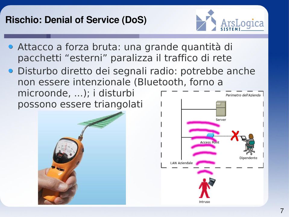 diretto dei segnali radio: potrebbe anche non essere intenzionale