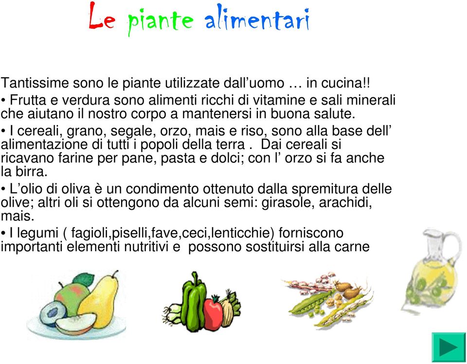 I cereali, grano, segale, orzo, mais e riso, sono alla base dell alimentazione di tutti i popoli della terra.