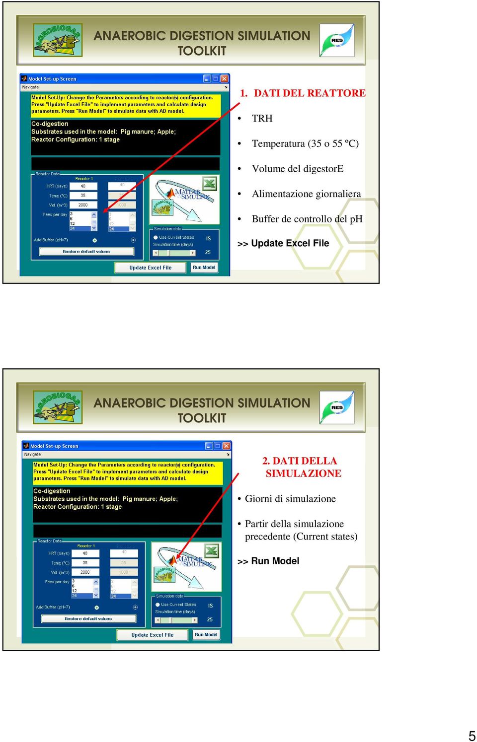 Alimentazione giornaliera Buffer de controllo del ph >> Update Excel File