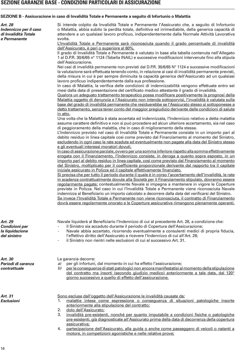 definitiva ed irrimediabile, della generica capacità di attendere a un qualsiasi lavoro proficuo, indipendentemente dalla Normale Attività Lavorativa svolta.