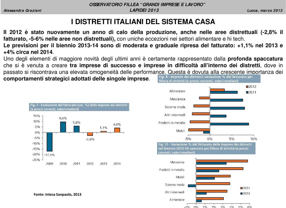 Uno degli elementi di maggiore novità degli ultimi anni è certamente rappresentato dalla profonda spaccatura che si è venuta a creare tra imprese di successo e imprese in difficoltà all