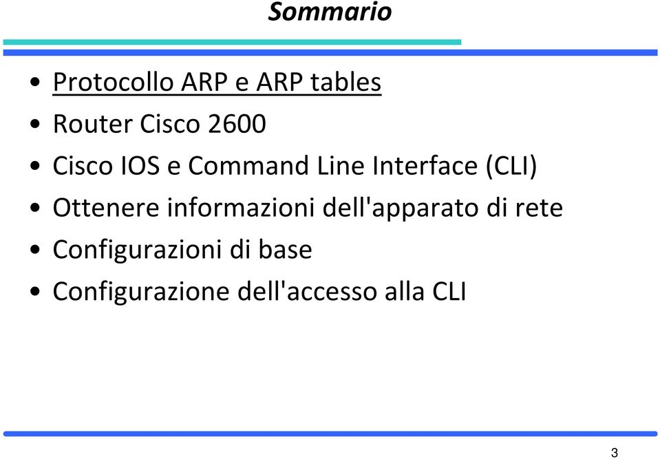 Ottenere informazioni dell'apparato di rete