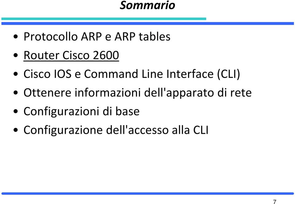 Ottenere informazioni dell'apparato di rete