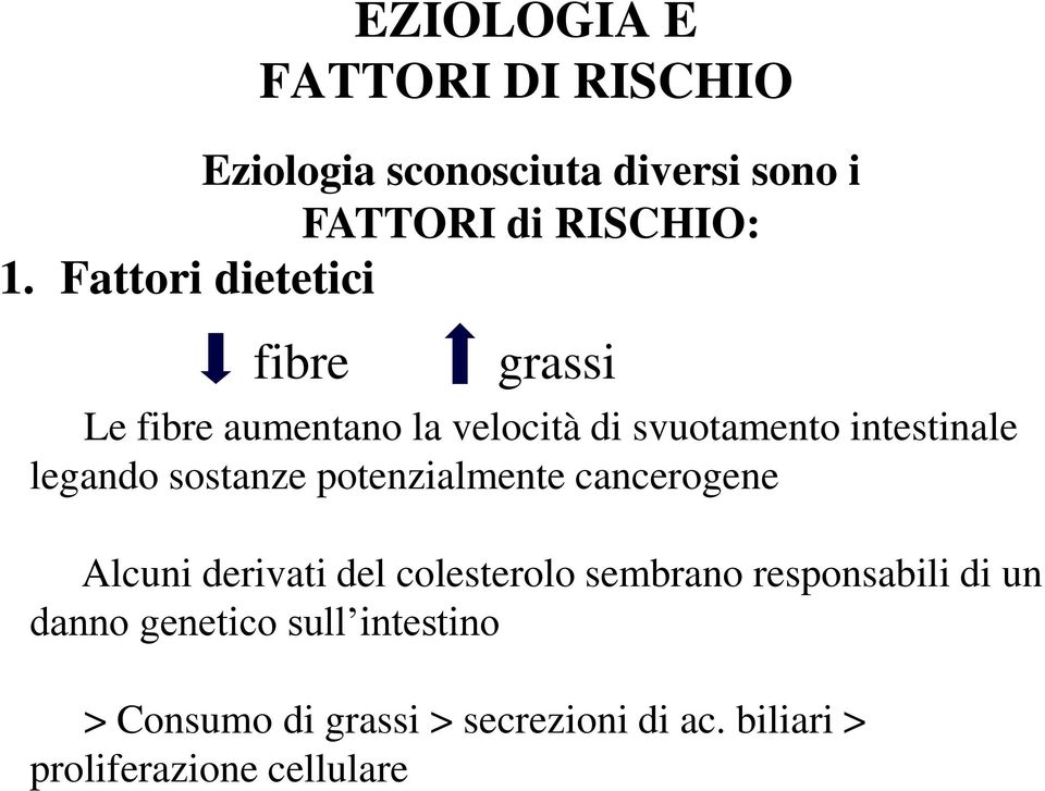 sostanze potenzialmente cancerogene Alcuni derivati del colesterolo sembrano responsabili di un