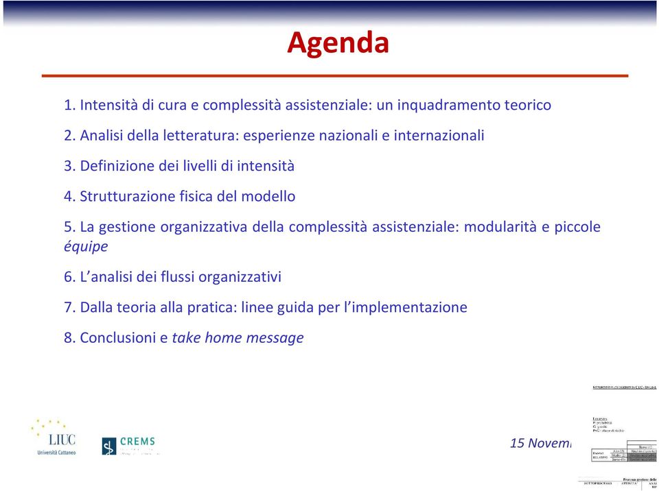 Strutturazione fisica del modello 5.