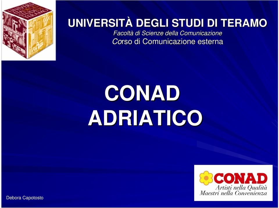 Corso di Comunicazione esterna CONAD
