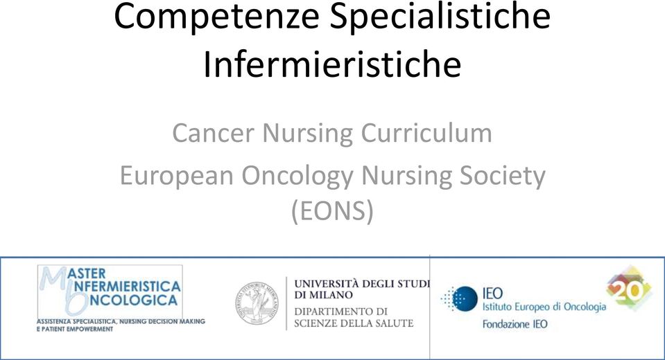 Nursing Curriculum European