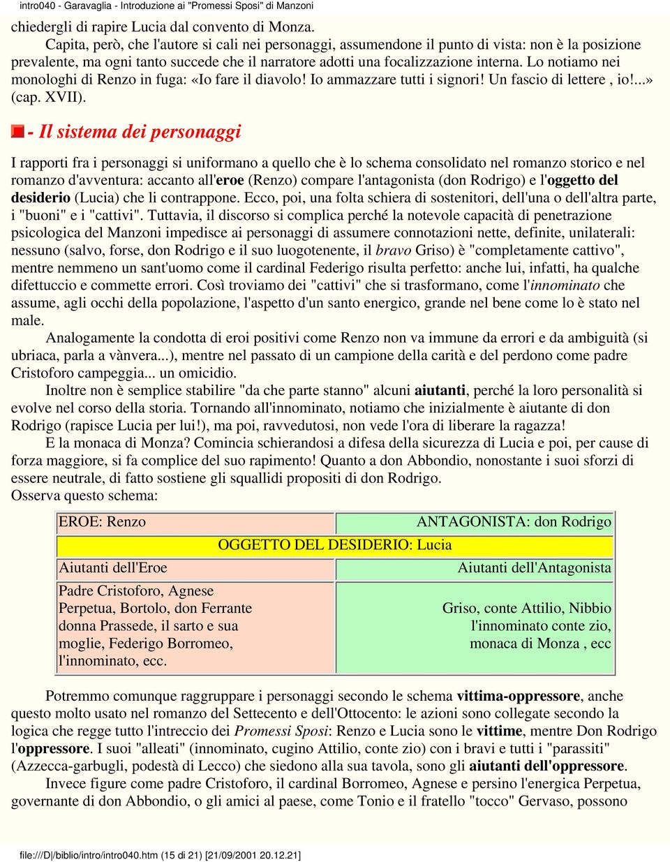 Lo notiamo nei monologhi di Renzo in fuga: «Io fare il diavolo! Io ammazzare tutti i signori! Un fascio di lettere, io!...» (cap. XVII).