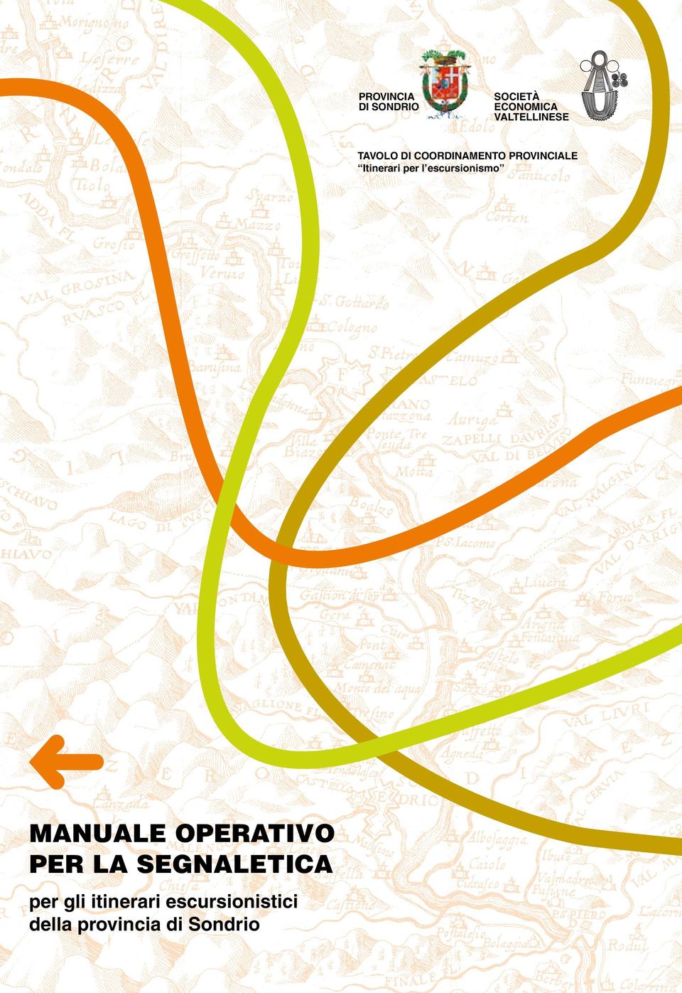 escursionismo manuale operativo per la segnaletica